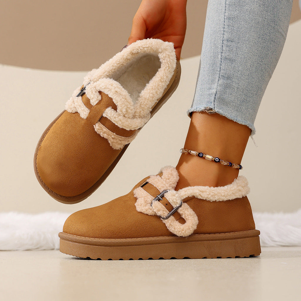 Bootara Women's BerryBirk Cozy Clogs – Retro Faux Fur Platform Snow Boots (US 5–9)