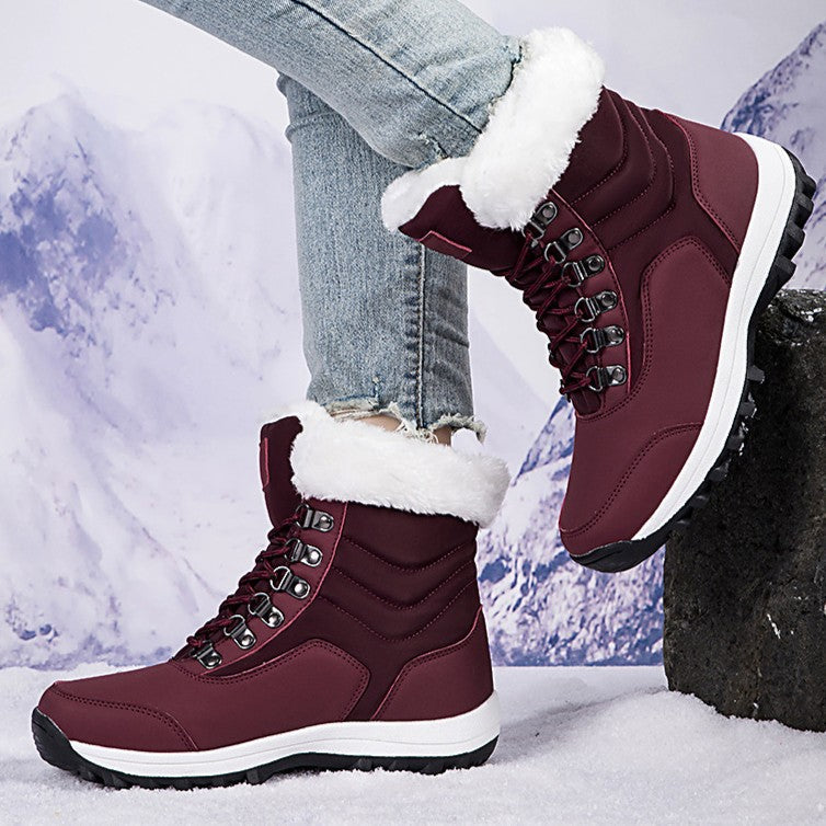 Bootara Unisex Snow Boots - Thermal Fleece Lined Winter Shoes with Non-Slip Sole (US 5-11)