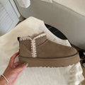 Waterproof Suede Sheepskin Winter Boots