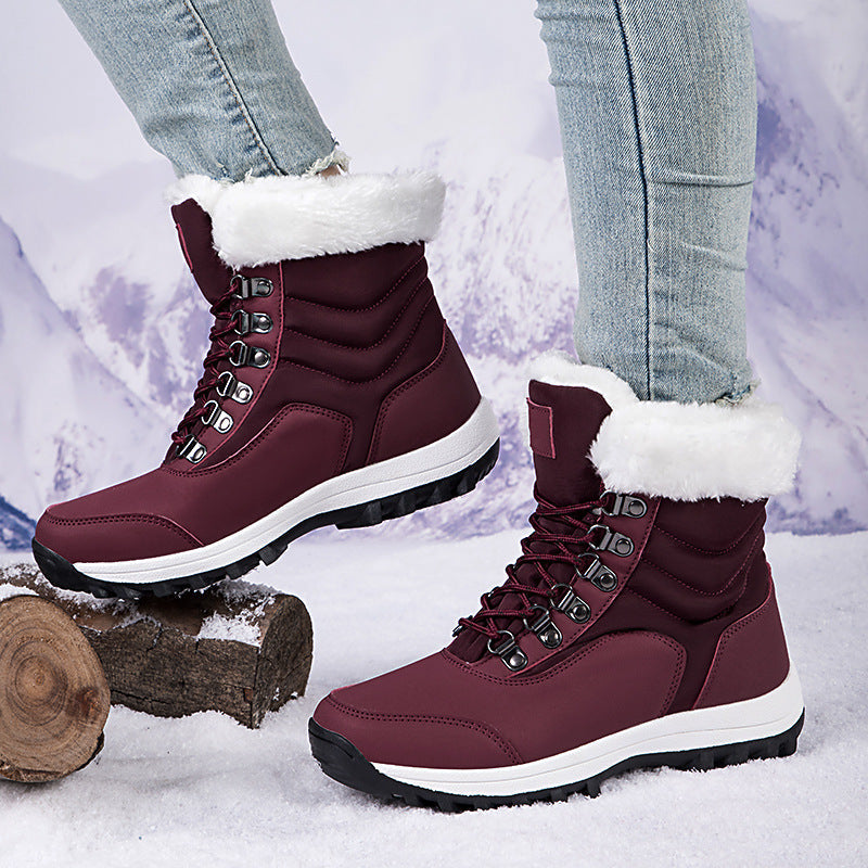 Bootara Unisex Snow Boots - Thermal Fleece Lined Winter Shoes with Non-Slip Sole (US 5-11)