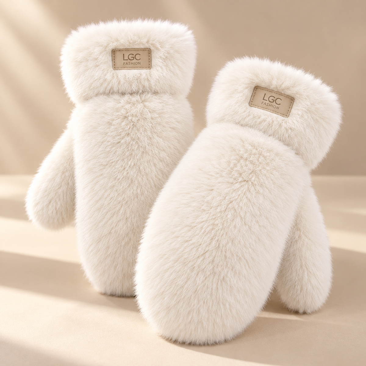 Cashmere Fur Mittens