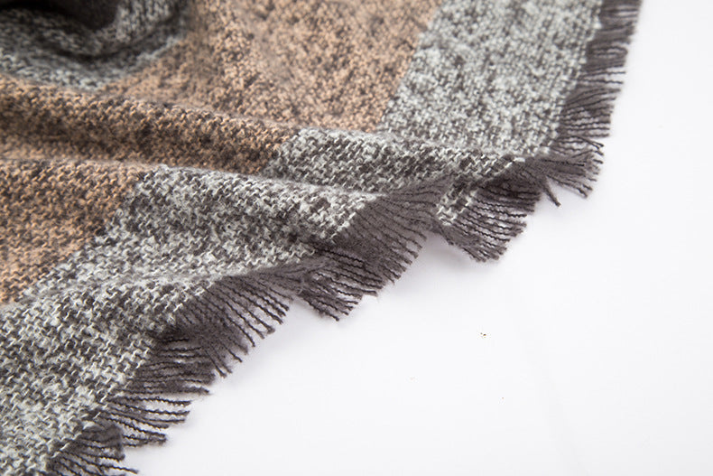 Tartan Plaid Fringe Blanket Scarf Wrap