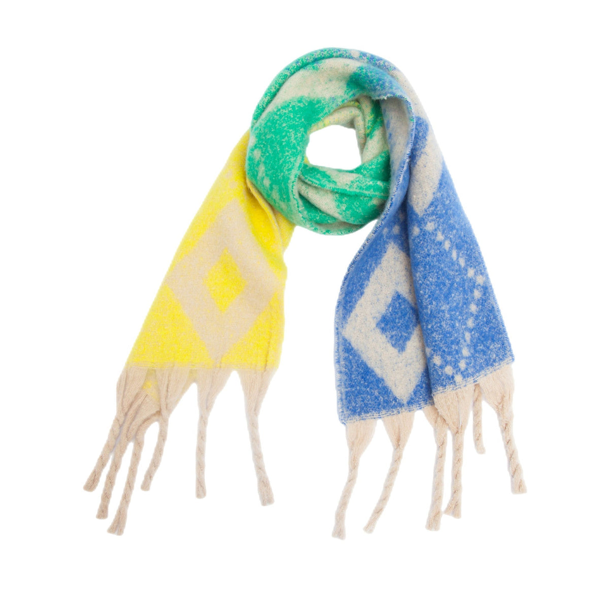 Diamond Argyle Fringe Blanket Scarf Wrap