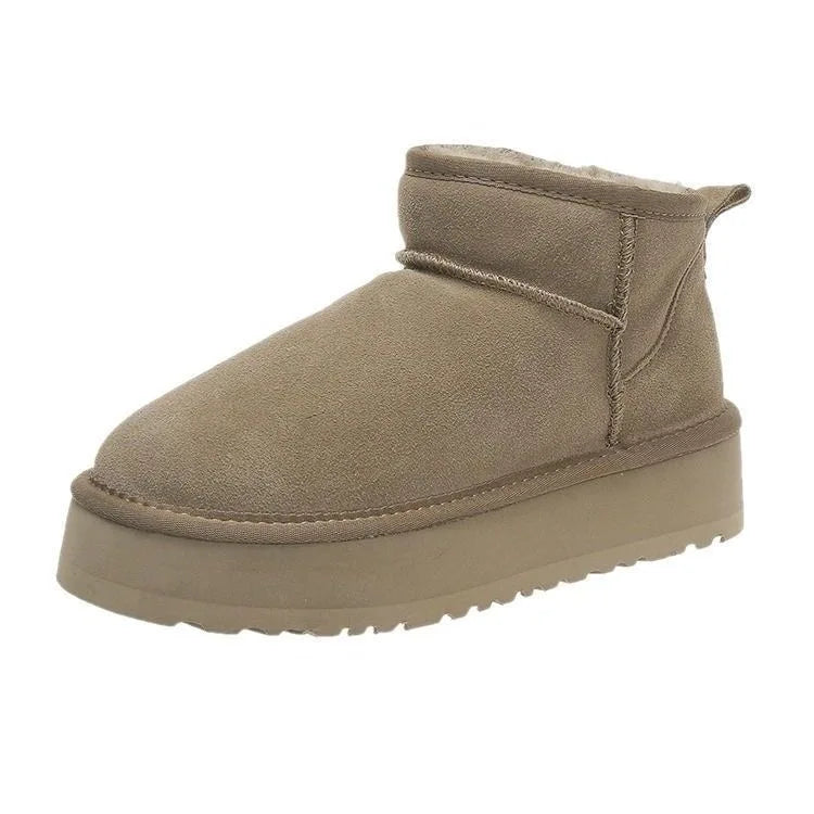 Platform Shearling Ankle Boots