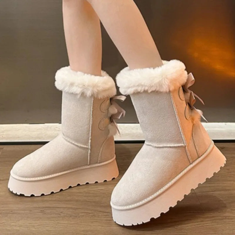 Waterproof Insulated Mid-Calf Snow Boots