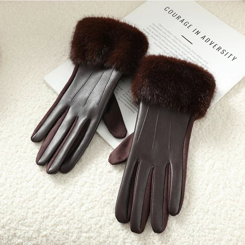 Orsay Leather Winter Gloves