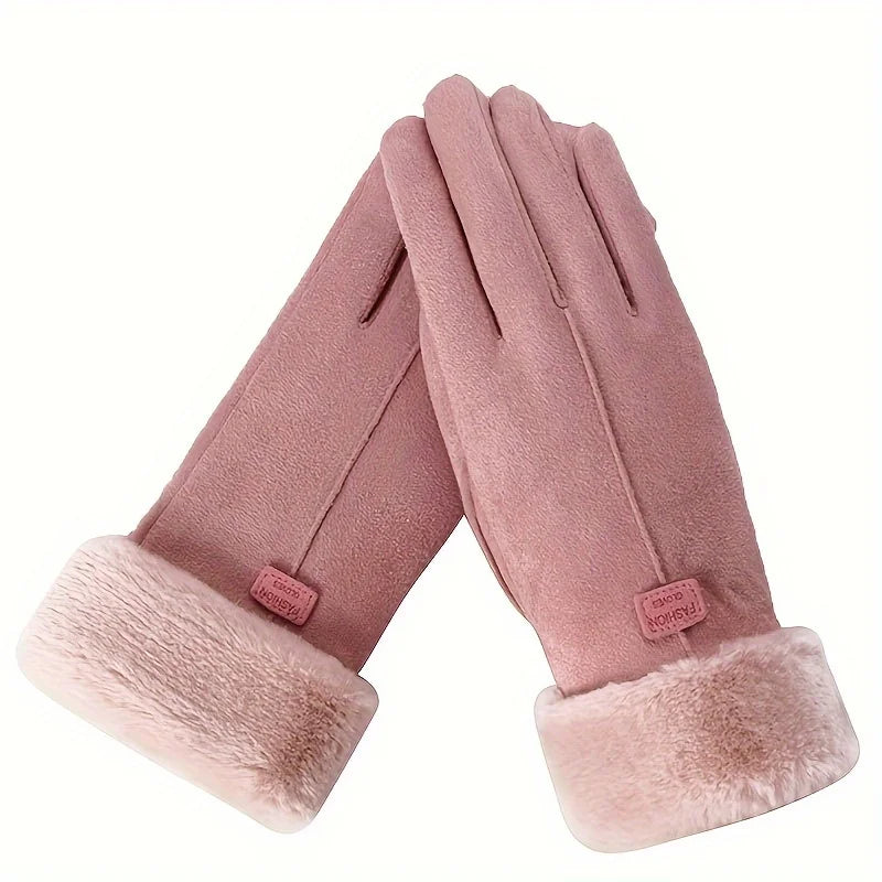 Women's Winter Warm Touchscreen Gloves Plush Lined Thick Outdoor