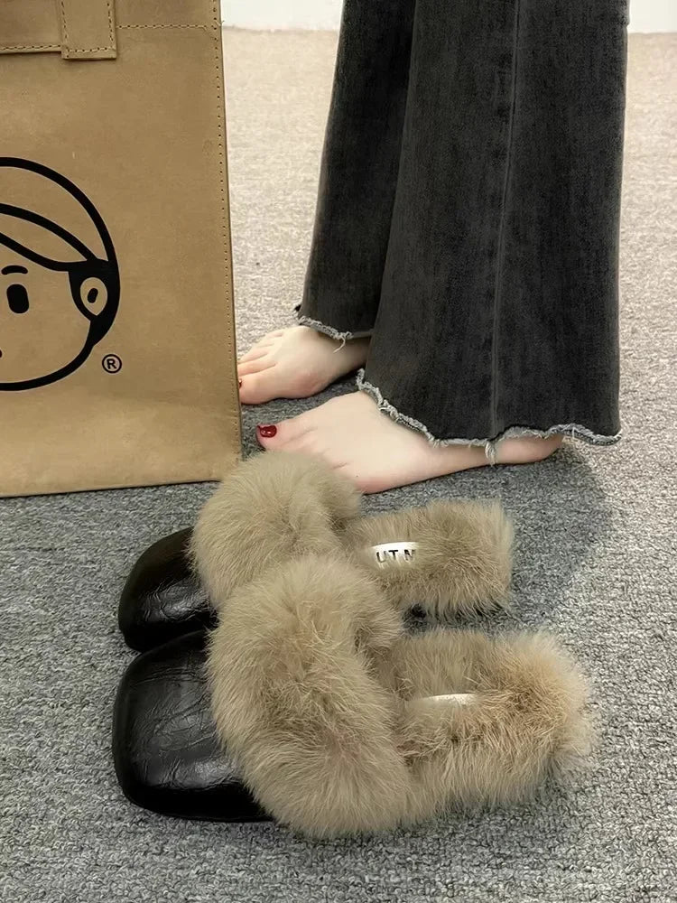 Faux Fur Outdoor Slides