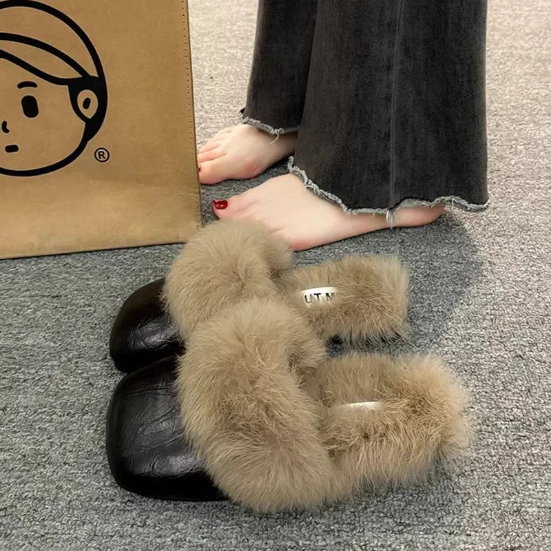 Faux Fur Outdoor Slides