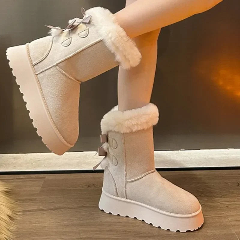 Waterproof Insulated Mid-Calf Snow Boots